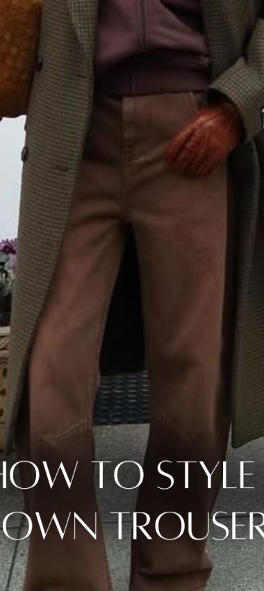 Brown trousers DE post